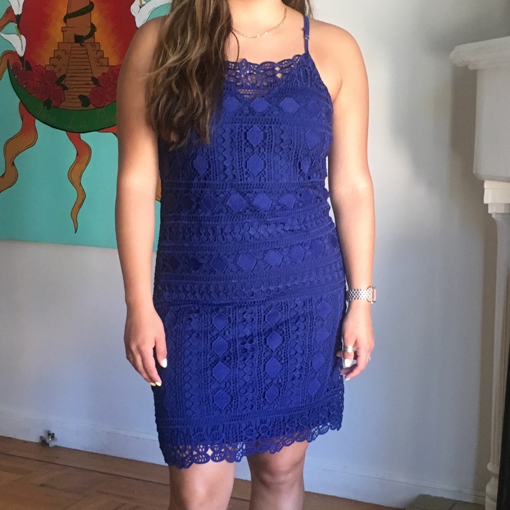 BodyCon blue dress
